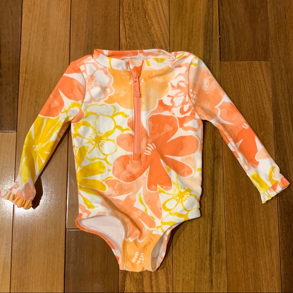 Baby girl one piece swimsuit size 9 months